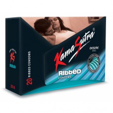 KAMASUTRA RIBBED CONDOMS 20'S PACK